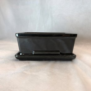 Bonsai-skl, str. 1, glaseret, rektangulr, sort