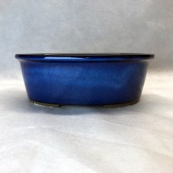 Bonsai-sk�le, JAP-2S�T, glaseret, ovale, kongebl�