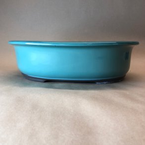 Bonsai-skl, JAP3-L, glaseret, oval, flaskegrn