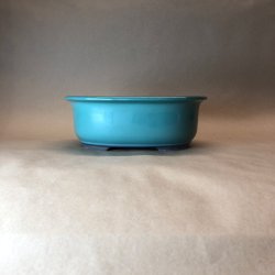 Bonsai-skl, JAP3-S, glaseret, oval, flaskegrn