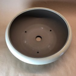 Bonsai-skl, JAP5-L, glaseret, rund, creme