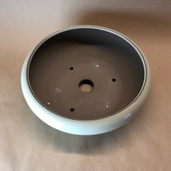 Bonsai-skl, JAP5-M, glaseret, rund, creme