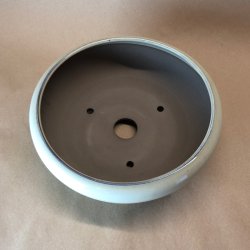 Bonsai-sk�l, JAP5-S, glaseret, rund, creme