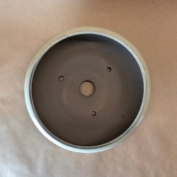 Bonsai-skl, JAP5-S, glaseret, rund, creme