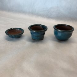 Bonsai-skle, MINI, glaseret bl