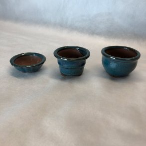 Bonsai-skle, MINI, glaseret bl