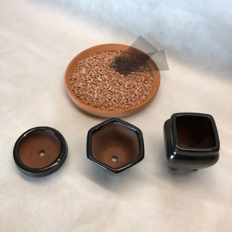 Bonsai-skle, MINI, glaseret sort