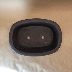 Bonsai-skl, uglaseret, rektangulr, runde hjrner, med kant