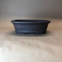 Bonsai-skl, uglaseret, rektangulr, runde hjrner, med kant