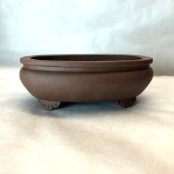 Bonsai-skl, str. 1, uglaseret, oval med kant