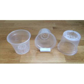 Potte <br/> 15 cm orkidpotte <br/> transperent
